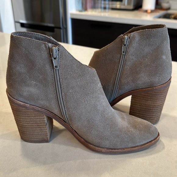 Jeffrey Campbell taupe suede booties - Picture 4 of 7
